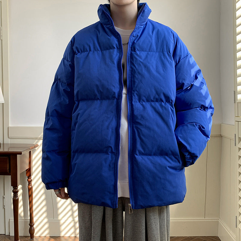 Unisex Oversize Steppjacke mit hohem Stehkragen und Thermofutter Drune