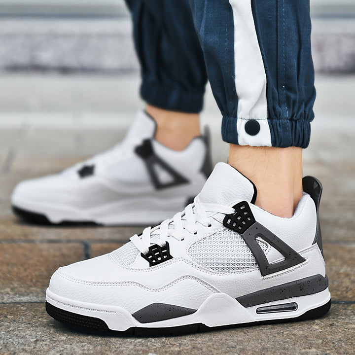 Herren retro-urbaner High-Top Sneaker mit Netzpaneel, verstärkter Fersenkappe und dämpfender Air-Unit Drune