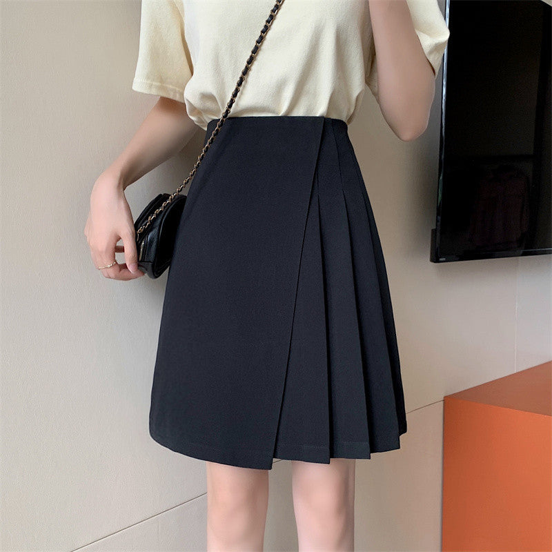 Damen Plissierter Minirock mit hoher Taille Drune