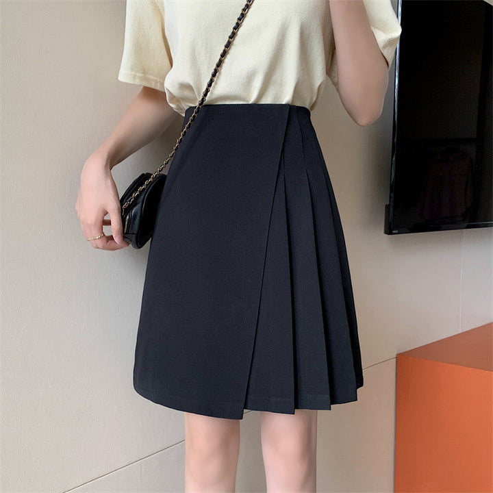 Damen Plissierter Minirock mit hoher Taille Drune