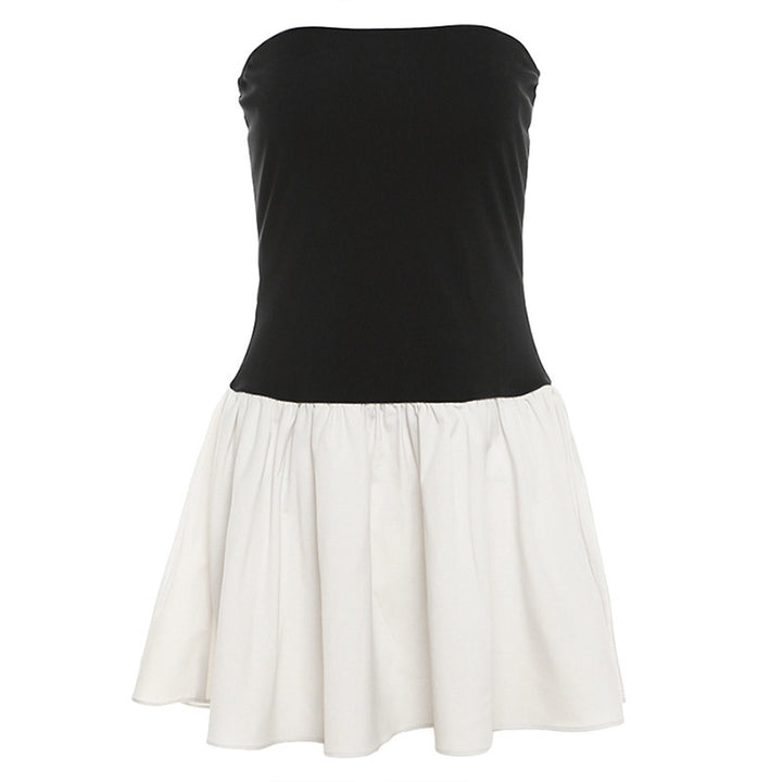 Damen Bandeau Minikleid mit voluminösem Rock Drune
