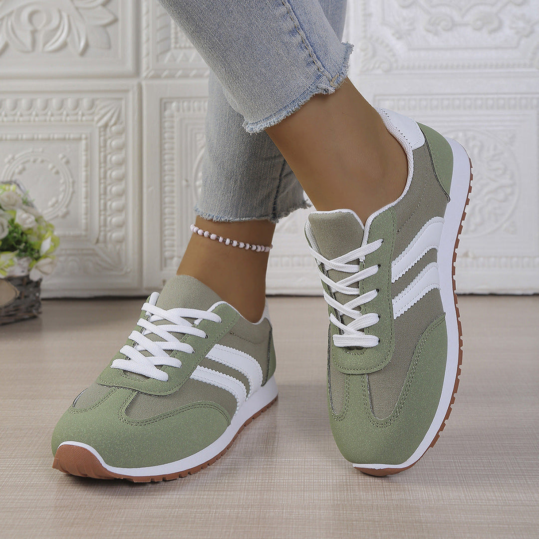 Damen Sneakers im sportlichen Retro-Stil mit atmungsaktiver Oberflächenstruktur Drune