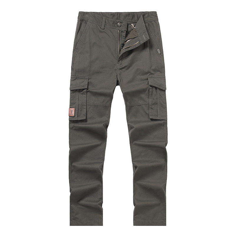 Herren Cargohose im Slim-Straight Schnitt mit Mehrfach‑Taschen und verstärkten Knien Drune