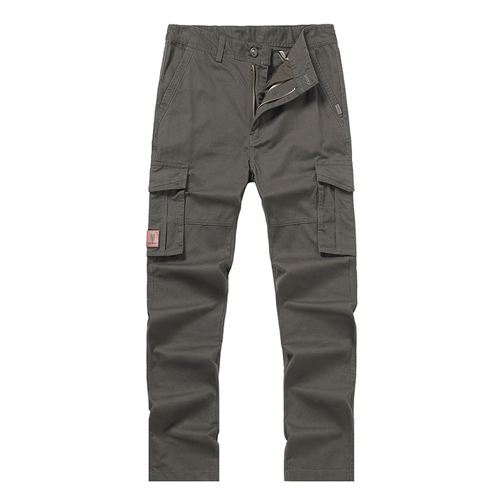 Herren Cargohose im Slim-Straight Schnitt mit Mehrfach‑Taschen und verstärkten Knien Drune