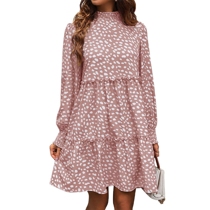 Damen Fließendes Kleid mit Rüschendetails Drune
