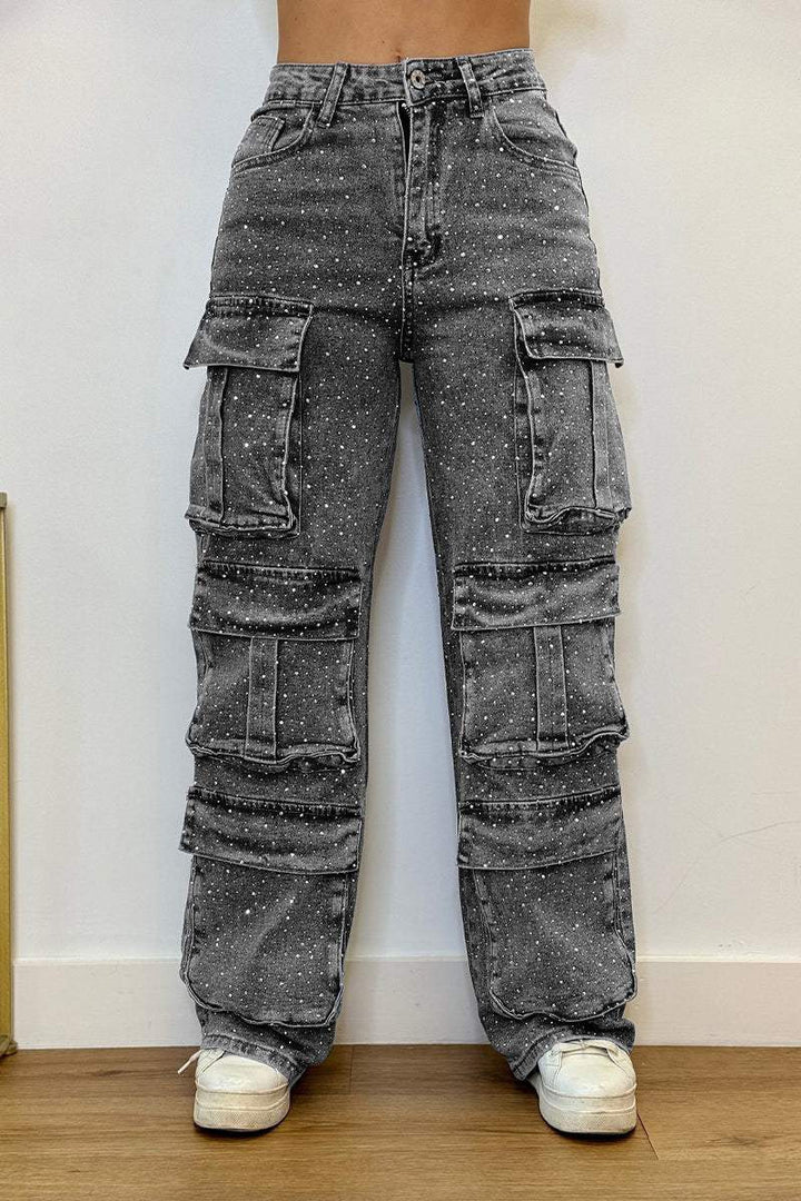 Damen Cargo-Hose mit trendigen Taschen und einem modernen Wasch-Effekt Drune