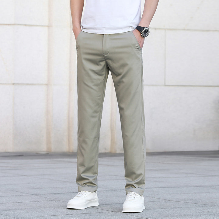 Herren Schmale Stretch-Chinohose im Business-Casual-Look Drune