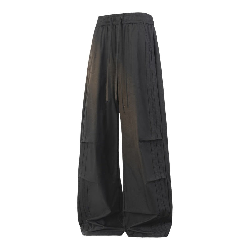 Damen Weite Lagen-Loungehose mit Cargo-Details & elastischem Tunnelzug Drune