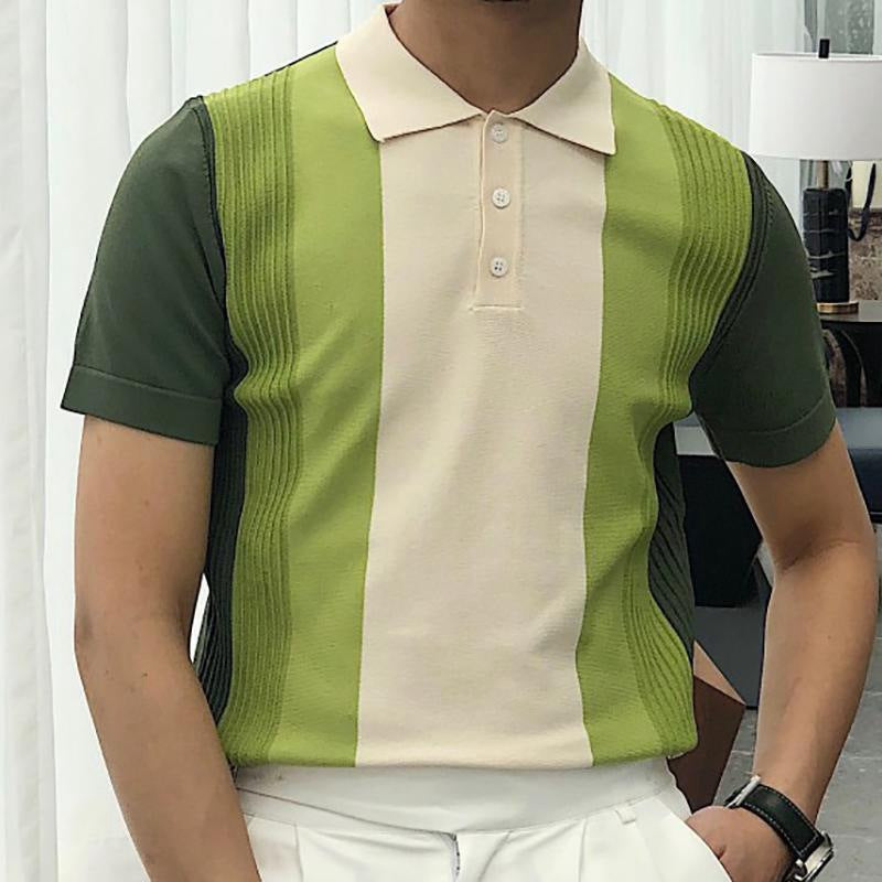 Herren perfektes Polo-Shirt mit strukturiertem Design Drune