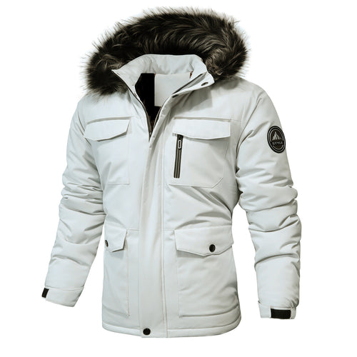 Herren Arctic-Insulated Parka mit abnehmbarer Kunstfellkapuze und reflektierenden Details Drune