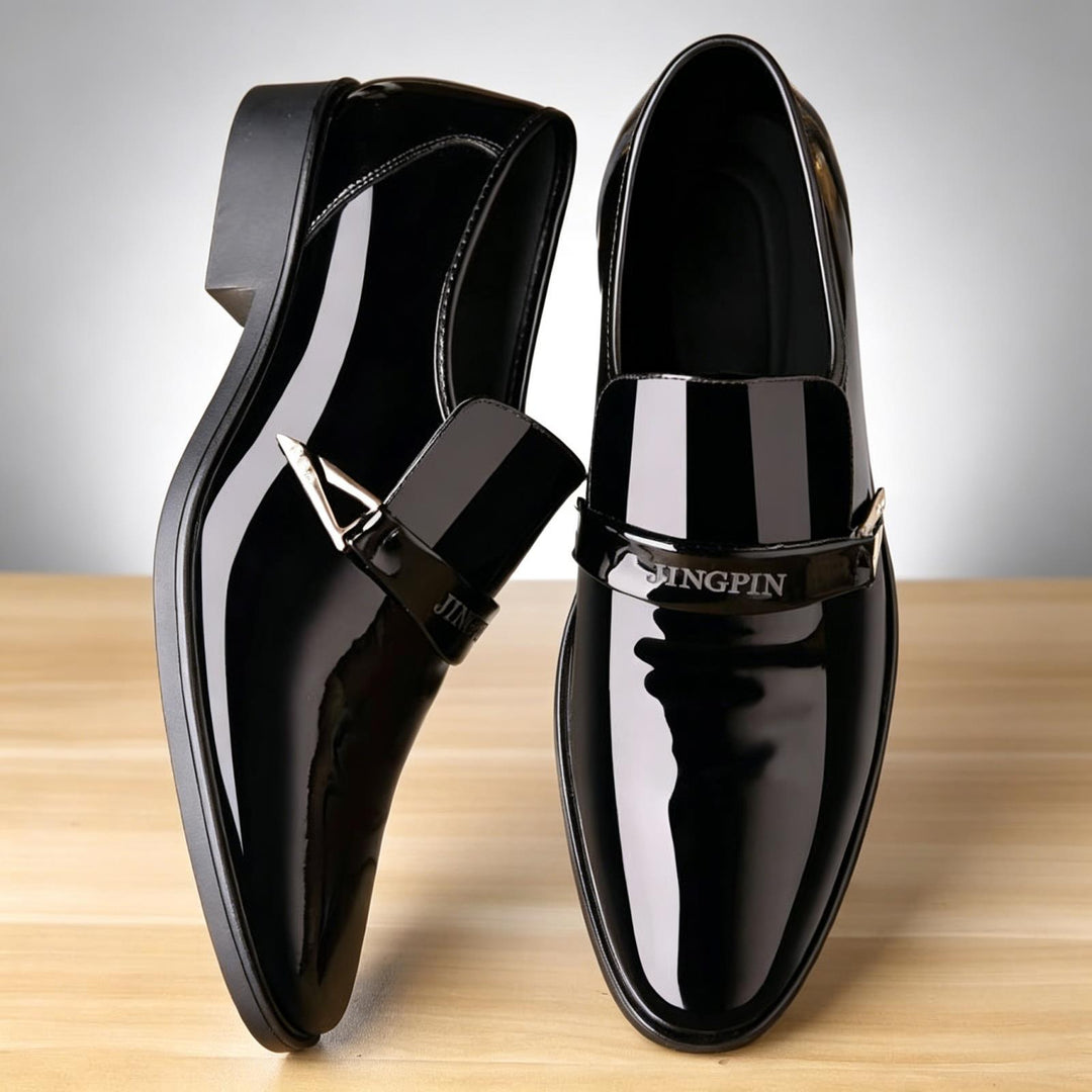 Herren Elegante und stilvolle Lacklederschuhe Drune
