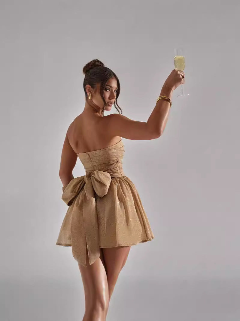 Drune | Sexy Elegante Druck Mesh V-Ausschnitt Abendkleid Kleider
