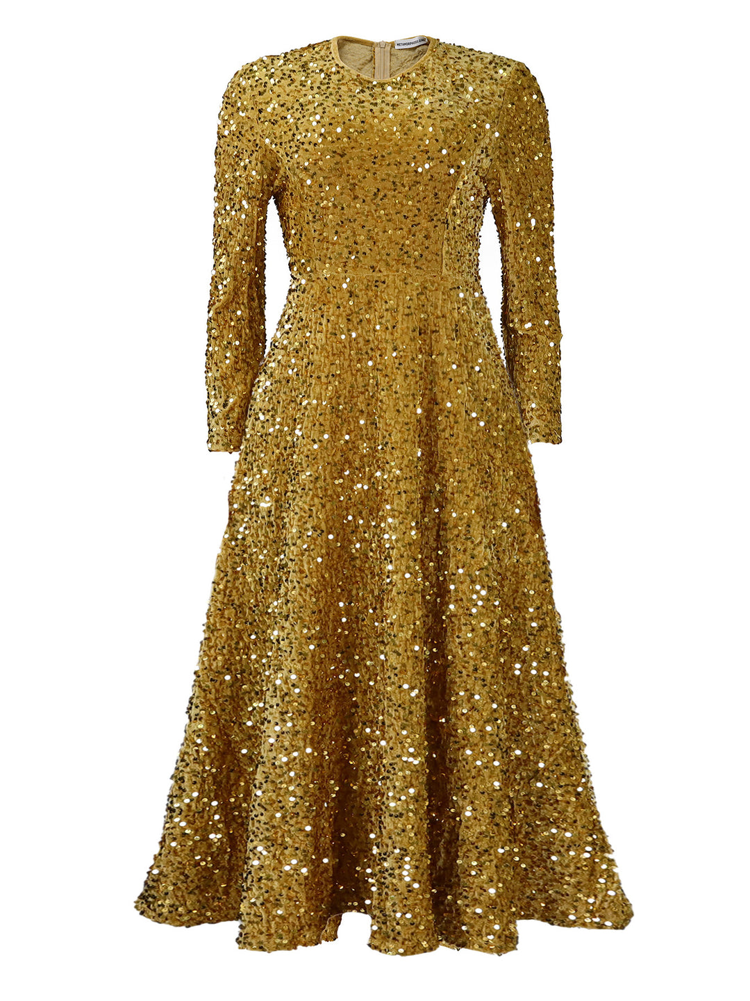 Damen Glitzerndes Abendkleid mit langem Schnitt und elegantem Design Drune