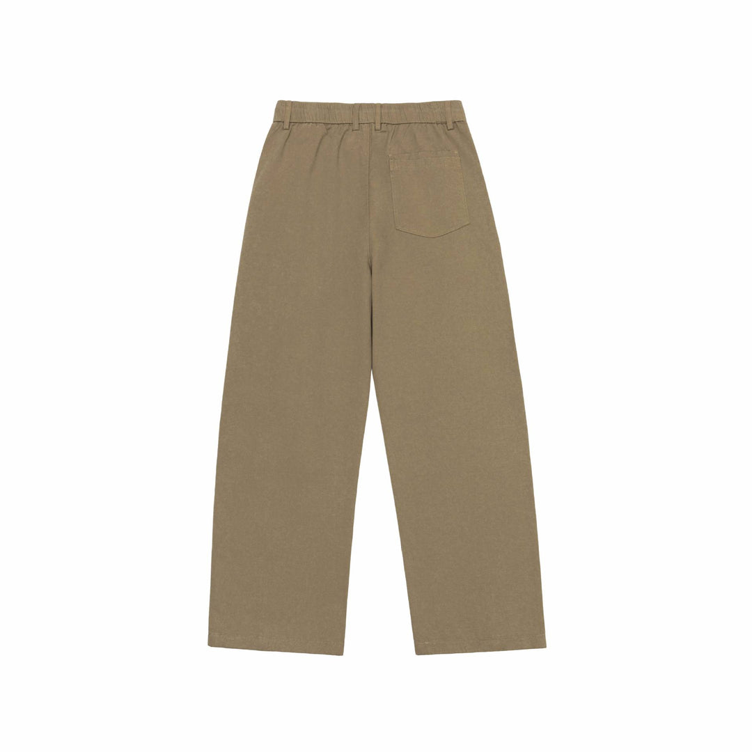 Damen Hochtaillierte Culotte-Cargohose mit markanten Teilungsnähten und elastischem Rückenbund Drune