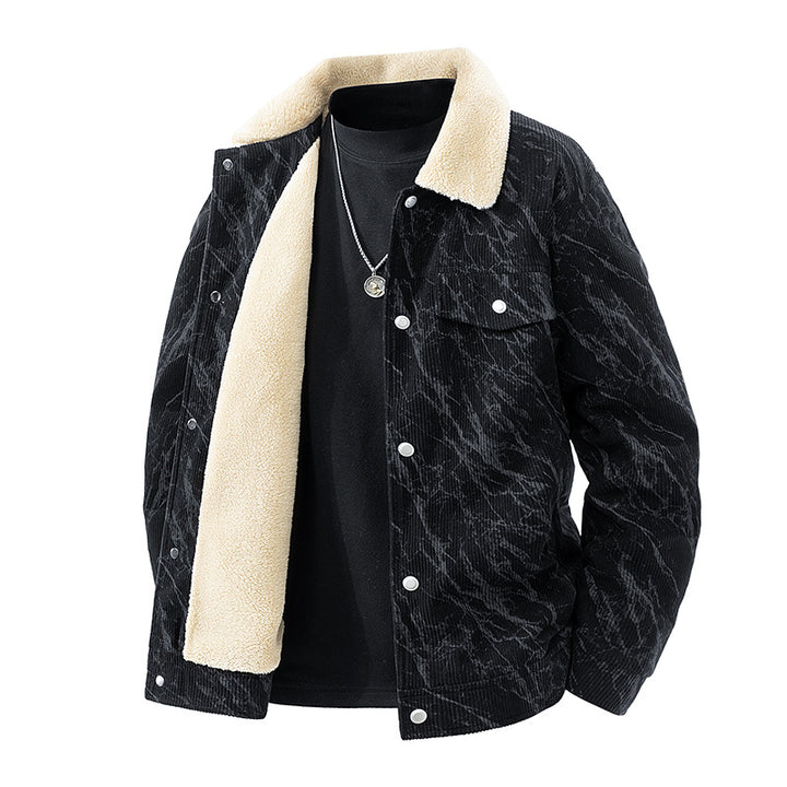Herren Modische Cordjacke mit stylischem Design Drune