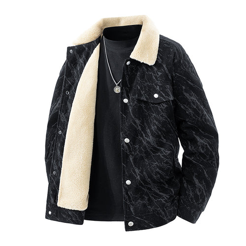 Herren Modische Cordjacke mit stylischem Design Drune