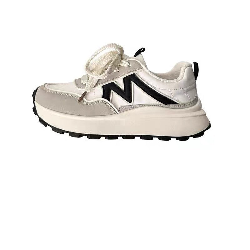 Damen Plateau-Chunky-Sneaker mit skulpturierter EVA-Sohle, Trail‑Profil und gepolstertem Komfortkragen Drune