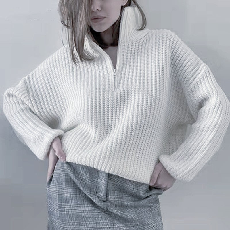 Damen schicker Pullover im lässigen Strickstil Drune