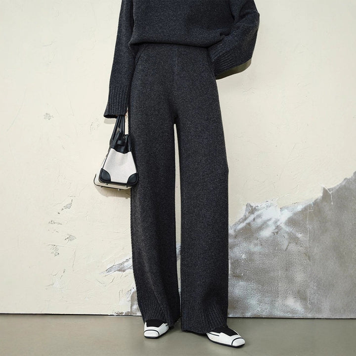 Damen Komfortable und weiche Strickhose Drune