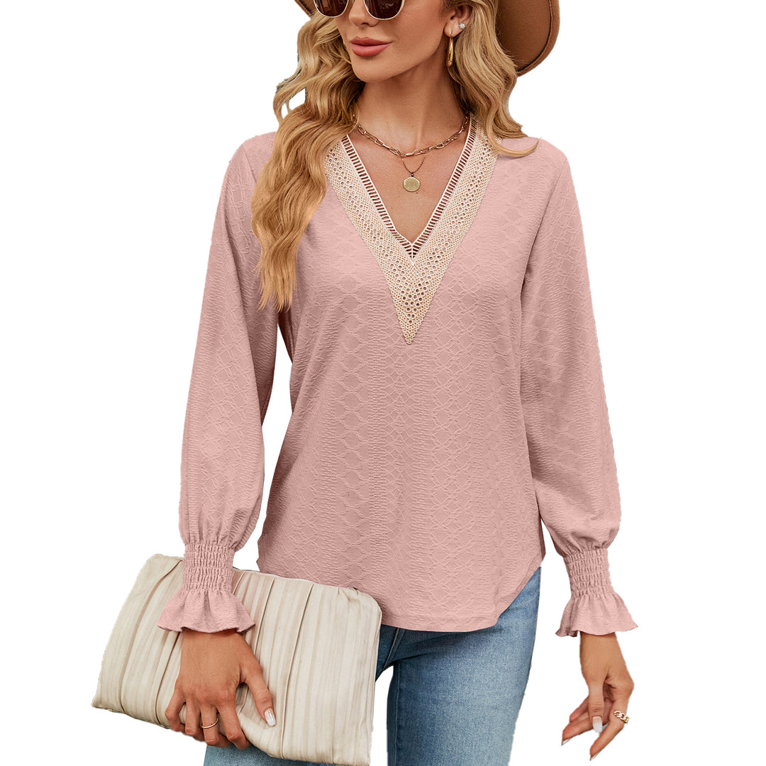 Damen Luftiges Blusenshirt mit feinem Strukturdesign Drune