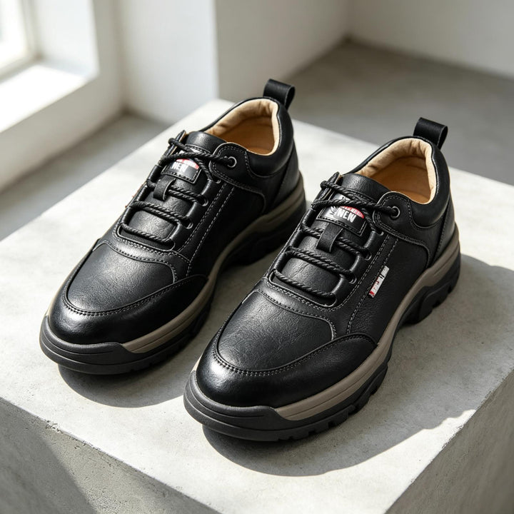 Herren Bequeme und Stylische Leder Sneakers Drune
