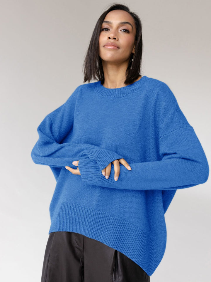Damen Oversized Pullover mit weichem Feinstrick Drune