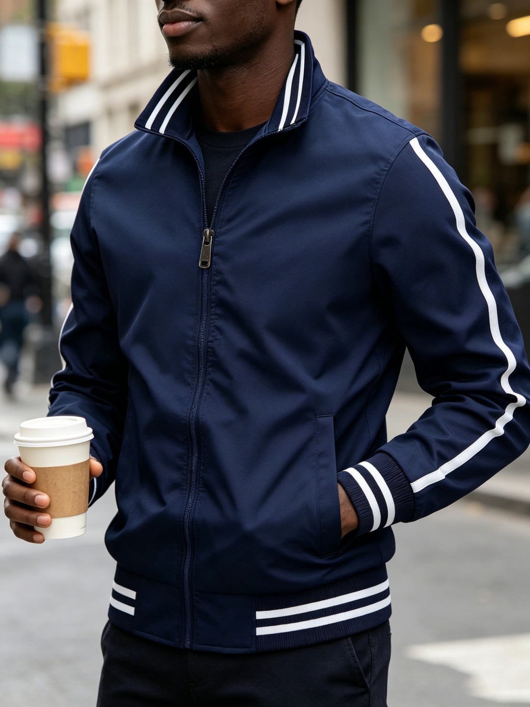 Herren Sportliche Jacke Drune