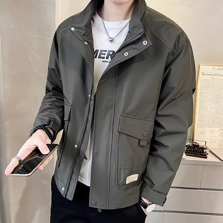 Herren leichte Utility-Jacke mit funktionalen Taschen Drune