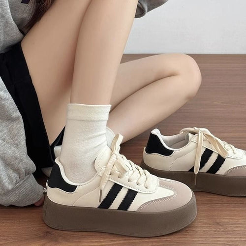 Damen Sneakers mit atmungsaktivem Obermaterial und rutschfester Laufsohle Drune