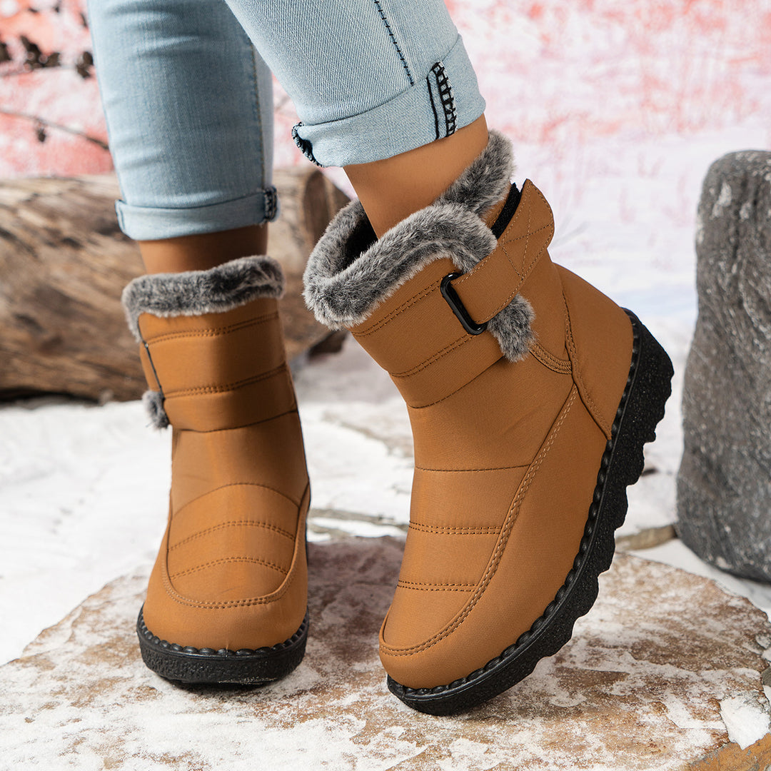 Damen Winterboots mit warmem Fleece-Futter und rutschfester Sohle Drune