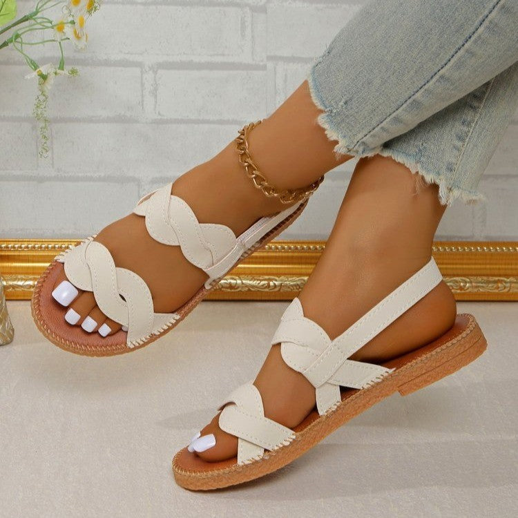 Damen Bequeme Riemensandalen mit modischem Schnitt Drune