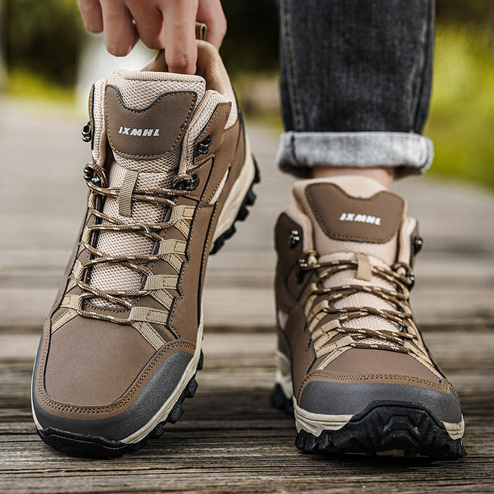 Damen Mid-Cut Geländewanderstiefel mit D‑Ring‑Schnürung, verstärktem Zehenschutz und griffiger Mehrzonen‑Trailsohle Drune