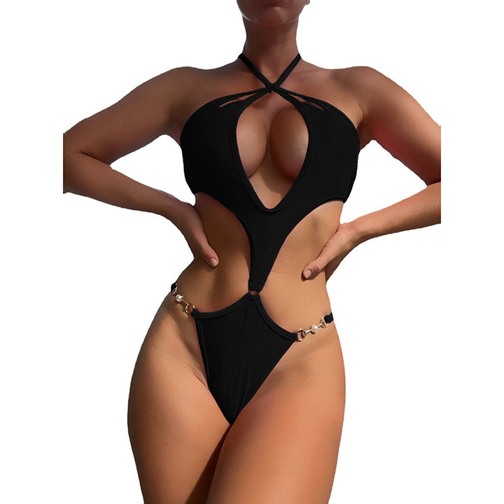 Damen Eleganter und verführerischer Badeanzug mit Cut-Out-Details Drune