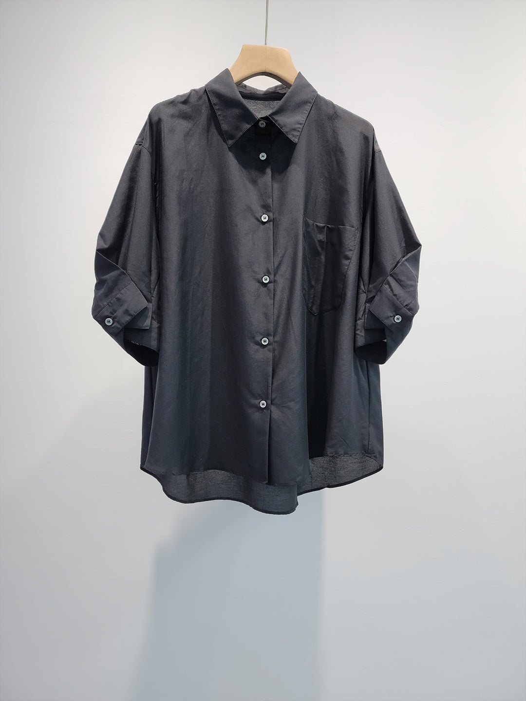 Damen Klassische Oversized Knopfhemd Drune