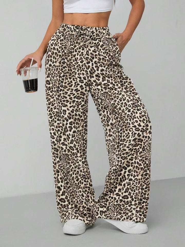 Damen Weite Tiermuster-Hose Drune