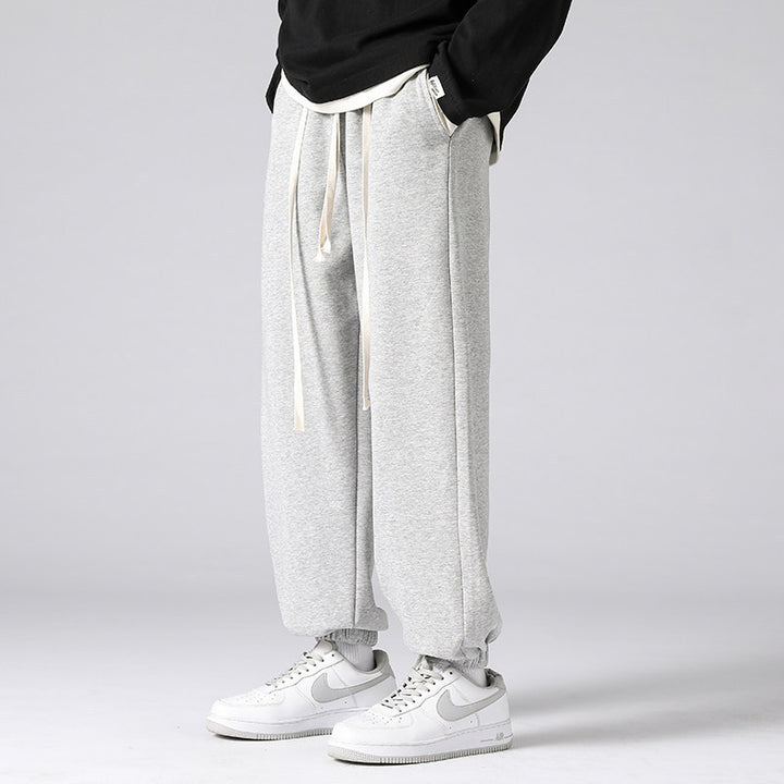Herren Oversize-Jogginghose mit tiefer Leibhöhe, konischem Bein & extra langen Kordeln Drune
