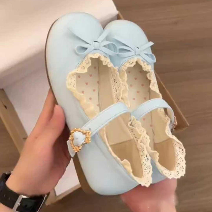 Damen Ballerina-Schuhe mit eleganter Riemchen-Detail und bequemer Sohle Drune