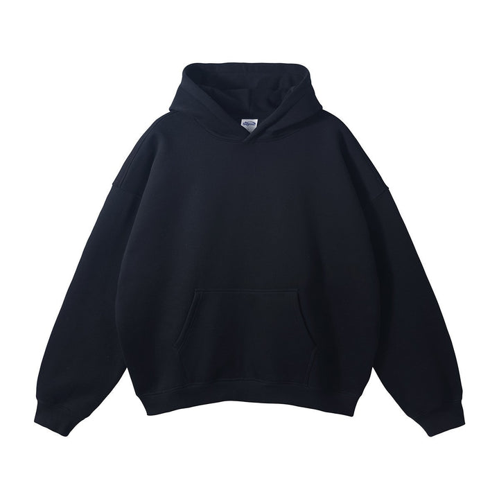 Unisex nan oversized Kapuzenpullover mit Kängurutasche und gerippten Bündchen Drune