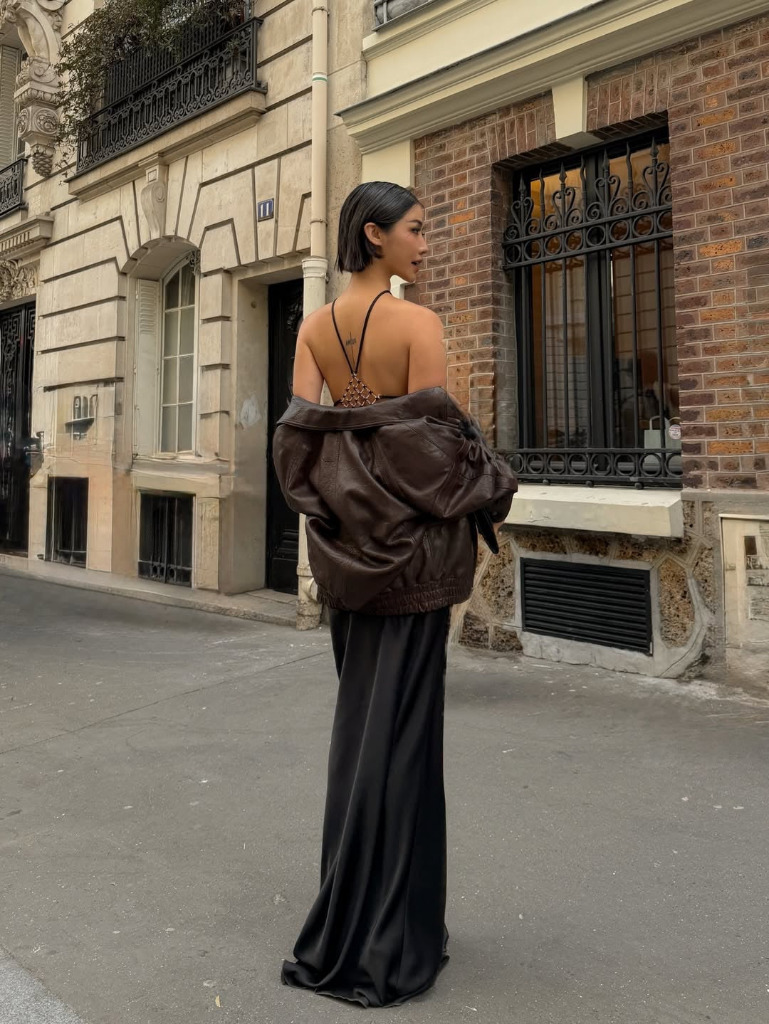 Damen Elegantes Abendkleid mit tiefem Rückenausschnitt und feinen Trägerdetails Drune