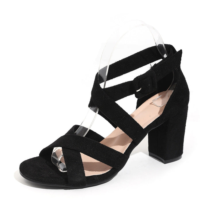 Damen Blockabsatz-Sandaletten mit elegantem Riemendesign Drune
