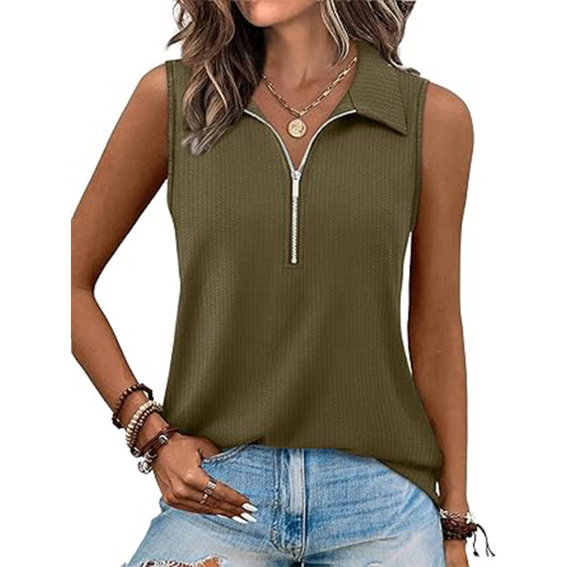 Damen Poloshirt mit Zipper Drune