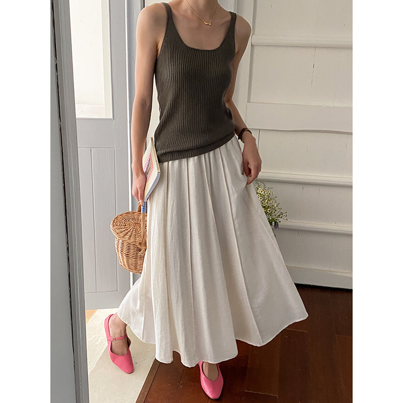 Damen luftige Bluse mit Puffärmeln und Knopfdetails Drune