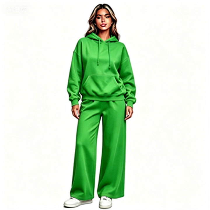 Damen Bequemer Oversized Hoodie mit weiten Jogginghosen Drune