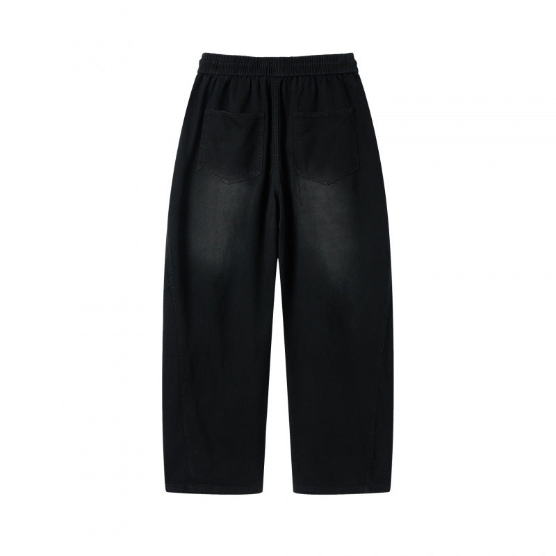 [Damen] Weite Culotte‑Hose mit hohem Elastikbund, Tunnelzug und Eingrifftaschen Drune
