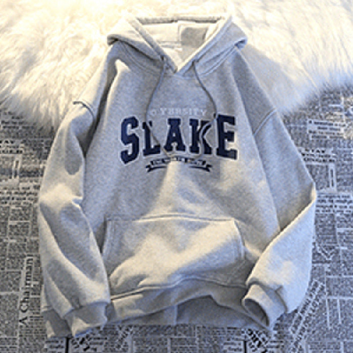 Damen Hoodie mit lässigem Print und Kapuze Drune