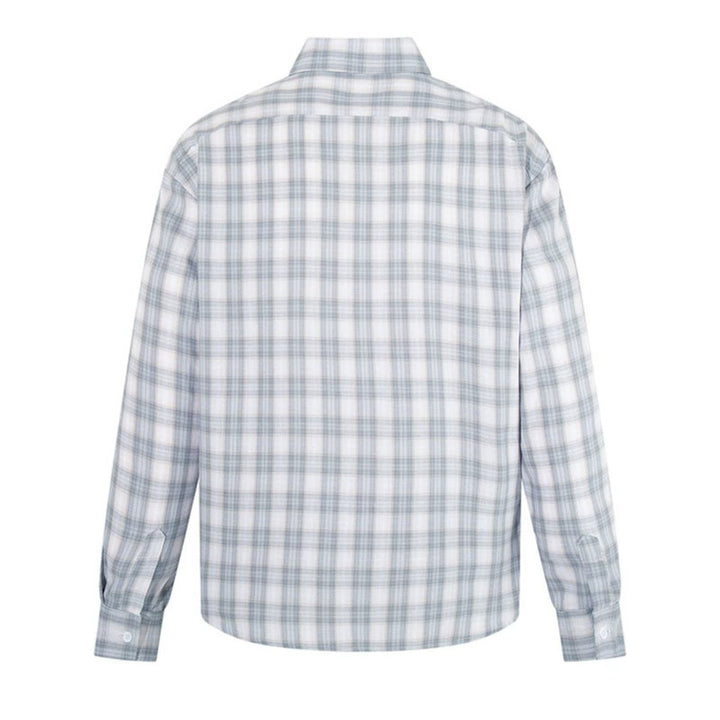 Herren Legeres Oversize-Hemd mit Karomuster, klassischem Hemdkragen und Brusttasche Drune