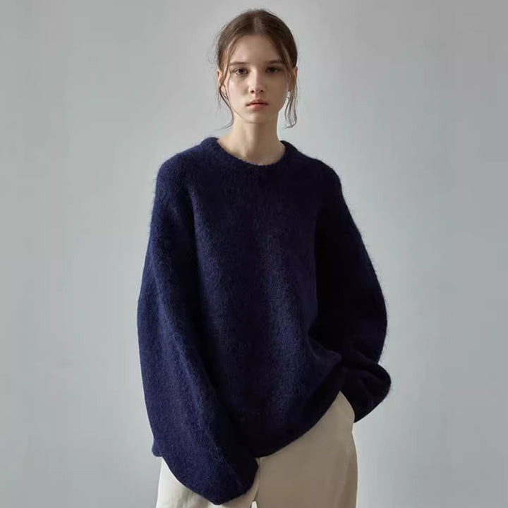 Damen Kuscheliger Oversize-Pullover mit weichem Material Drune