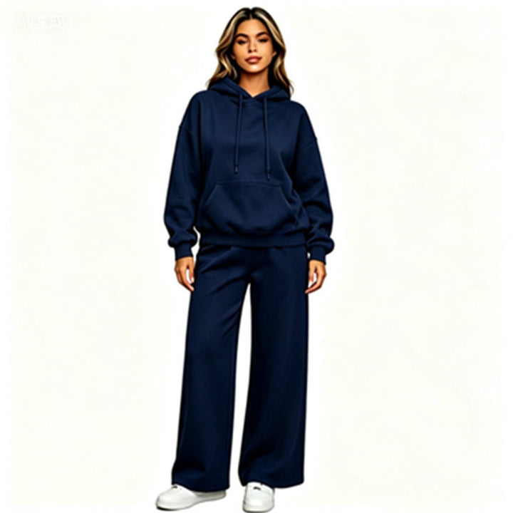 Damen Bequemer Oversized Hoodie mit weiten Jogginghosen Drune