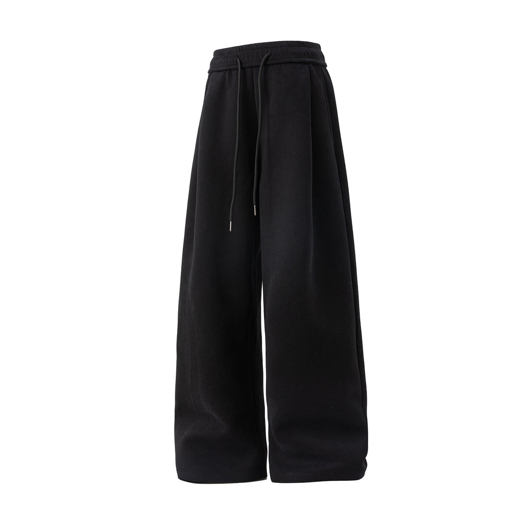 Unisex Weite Lounge‑Hose mit hohem Elastikbund, Kordelzug und extra weitem Palazzoschnitt Drune