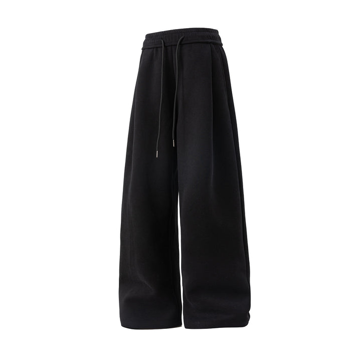 Unisex Weite Lounge‑Hose mit hohem Elastikbund, Kordelzug und extra weitem Palazzoschnitt Drune